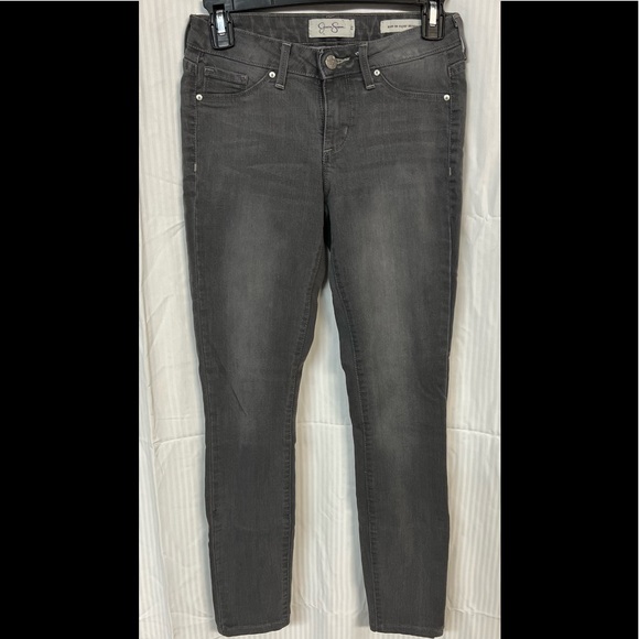 Jessica Simpson Kiss Me Super Skinny Grey Jeans - Picture 1 of 3